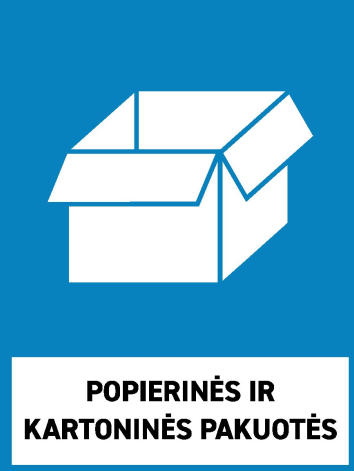Popierinės kartoninės pakuotės